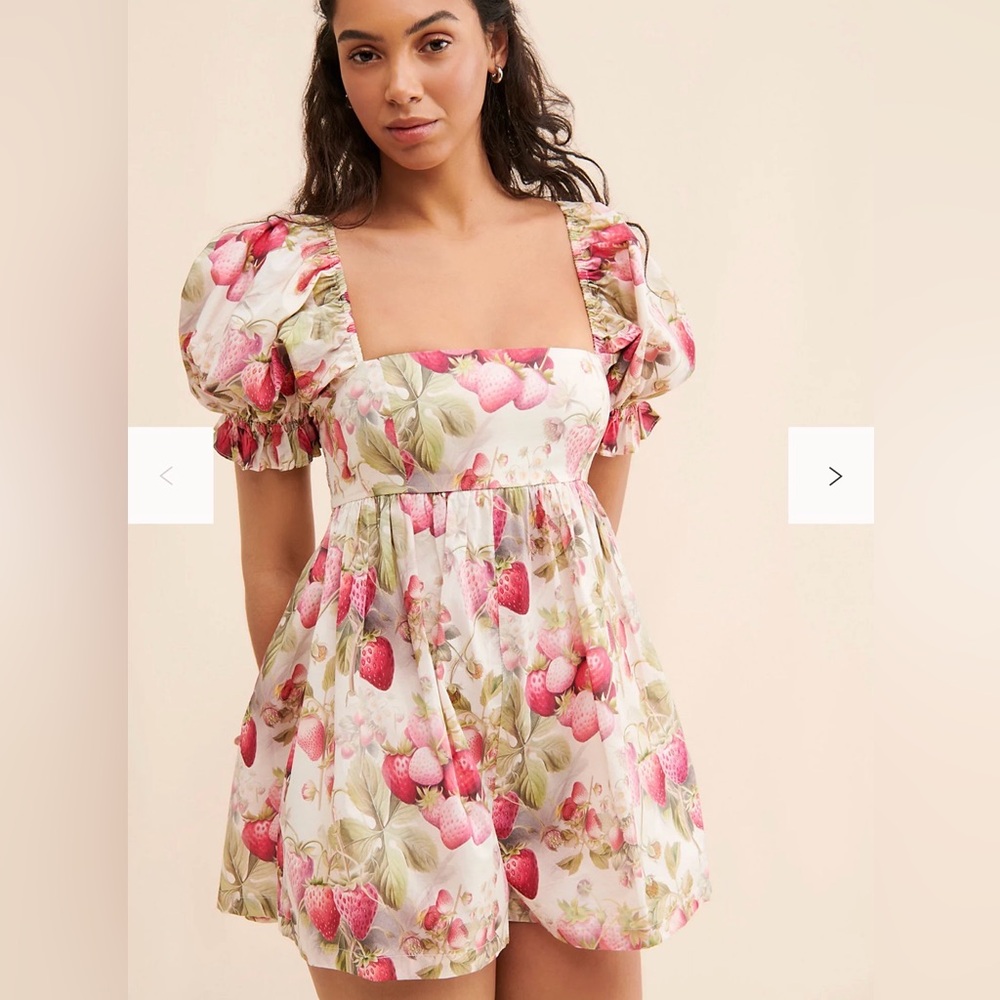 Selkie 🍓 Floral Puff Sleeve Jumpsuit